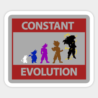 Constant Evolution (Saiyan Rank) Sticker